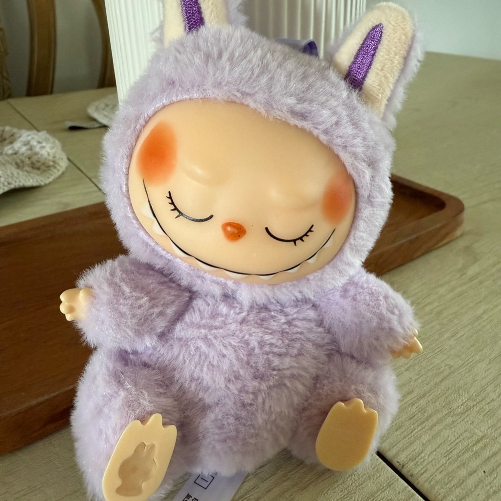 THE MONTERS labubu Adorable Purple Plush Toy